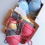 سوتین بیکینی گره ای با پترن نازgingham-Code 252